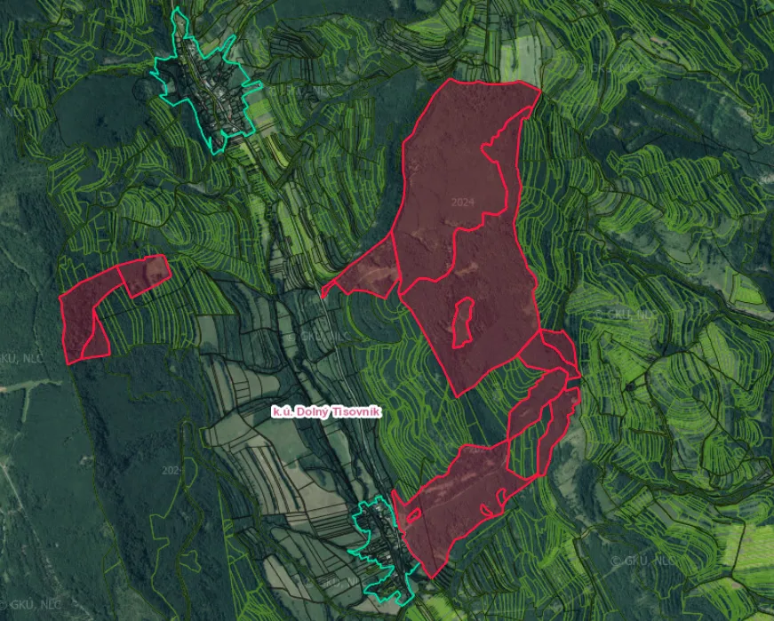 Dolný Tisovník – Spoluvlastnícke podiely lesov a pasienkov (URBÁR)